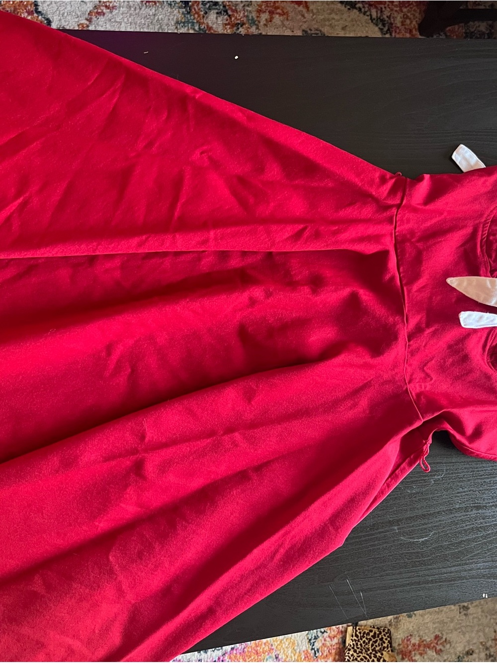 Pinup Couture Red Midi Dress with White Trim - Picture 3 of 4